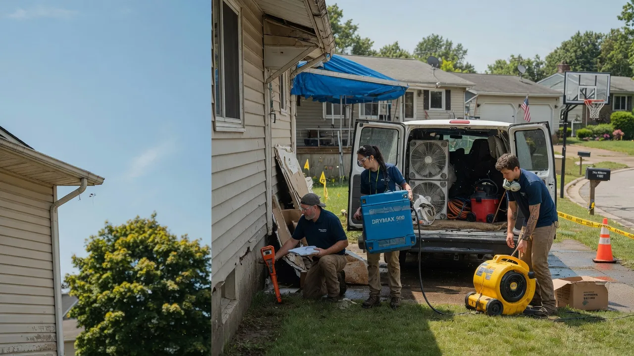 Ceiling Leak Cleanup in Flat Rock, MI near me